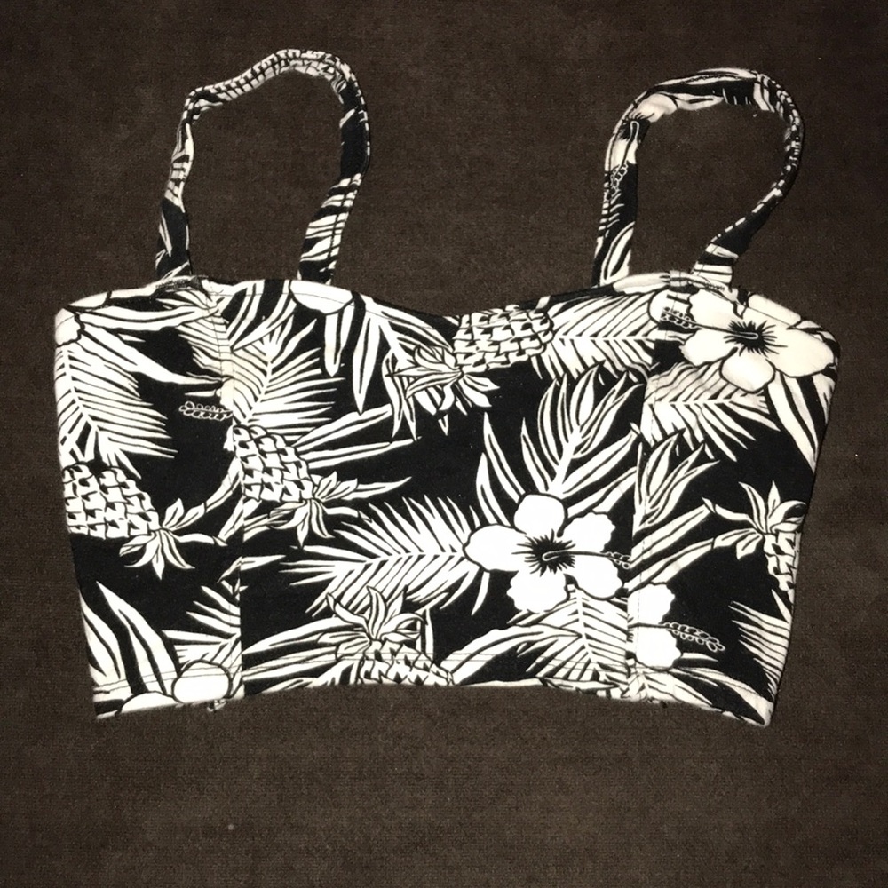 Tropical bandeau top
